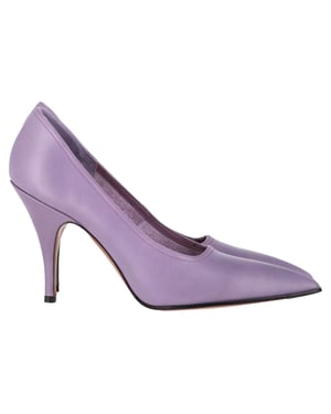 Victoria Beckham Pointed Toe Pumps in Purple Leather