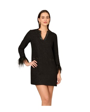 Boucle Jacquard Cocktail Dress