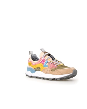 Flower Mountain Yamano 3 Women's Khaki/Pink Trainers