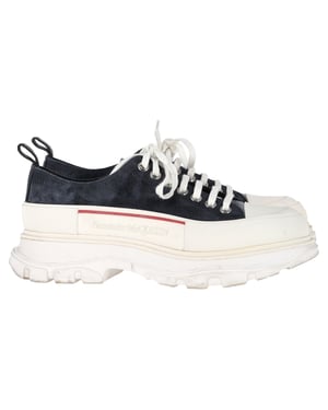 Alexander Mcqueen Tread Slick Sneakers in Black Suede