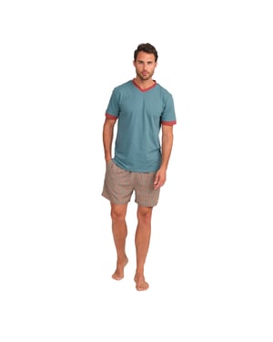 JJBFH5001 Kortärmad pyjamas för män