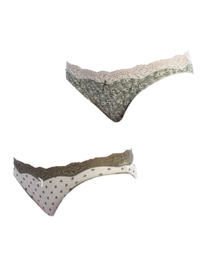 Set-2 Mini Coquettes Katoenen Slipjes 1031500 voor dames