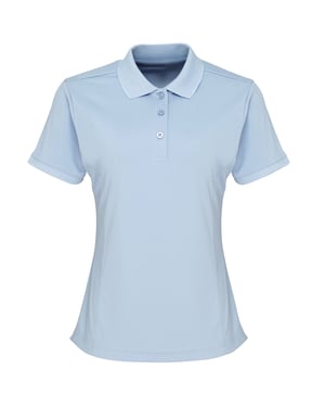Premier Dames/dames Coolchecker korte mouw Pique Polo T-Shirt (Lichtblauw)
