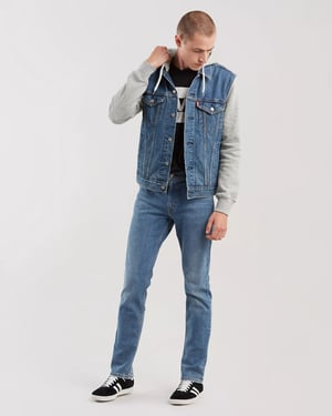 Levi’s Men’s 511 Slim Fit Flex Jeans Medium Blue Wash Denim