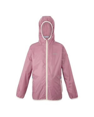 Regatta Groot Buitenshuis Kinderen/Kinderen Lever II Packaway Rain Jacket (Lila/Licht Vanille)