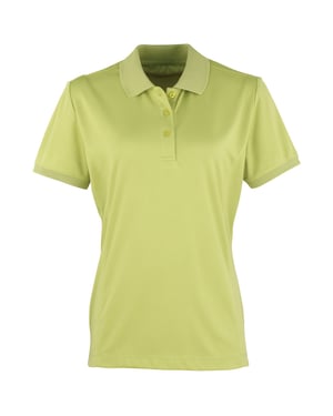 Premier Dames/dames Coolchecker korte mouw Pique Polo T-Shirt (Kalk)