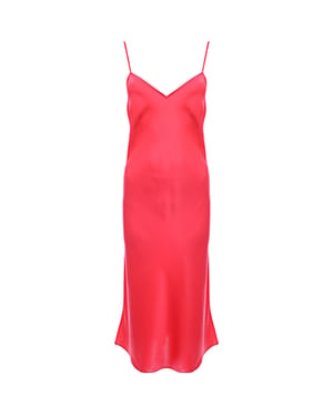 Eres Womens Colorama Ivresse Silk Satin Long Slip Dress In Pink