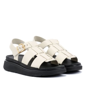 FitFlop GEN-FF Fisherman Dames Sandalen Van Leer In Beige