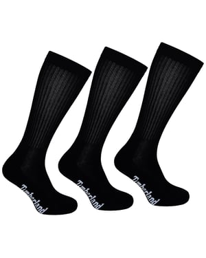 Timberland 3-Pack Core Sport Mens Black Socks