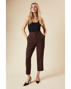 Tab Detail Capri Trouser