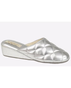 Dunlop Sybil Quilted Womens Mule Slippers