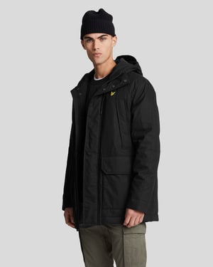 Lyle & Scott Microfleece Parka - Zwart
