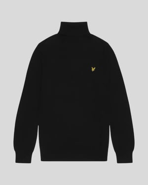 Lyle & Scott Katoenen Merino Coltrui - Zwart