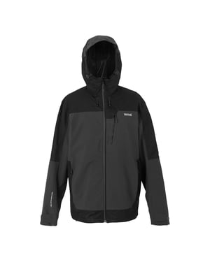 Regatta Heren Highton IV Stretch Waterdichte Jas (As/Zwart)