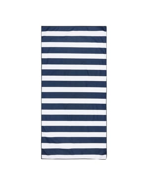 Regatta Gestreepte microvezel strandhanddoek (Wit/Zwaar)