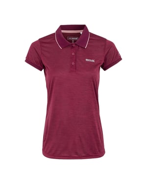 Regatta Kvinnor/Damer Remex II Polo Neck T-Shirt (Beaujolais)