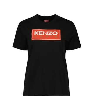Kenzo Paris Block Logo Zwart T-shirt