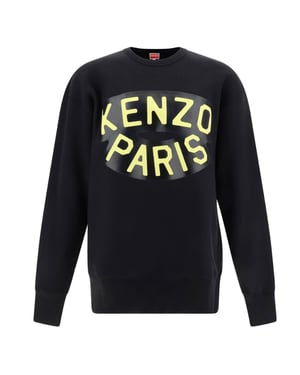 Kenzo Paris Large Logo Black Sweatshirt