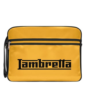 Lambretta Unisex Volwassen Logo Cabin Tas (Zwart/Mosterd)