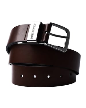 Lambretta Met leer gevoerde riem (Donkerbruin)