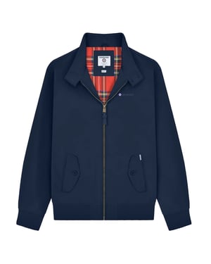 Lambretta Mens Shower Resistant Harrington Jacket (Navy)