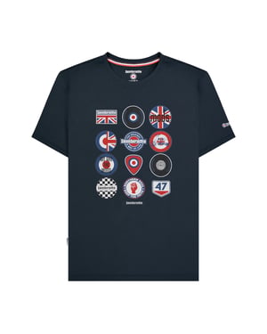 Lambretta Mens SS25 Badge T-Shirt (Navy)