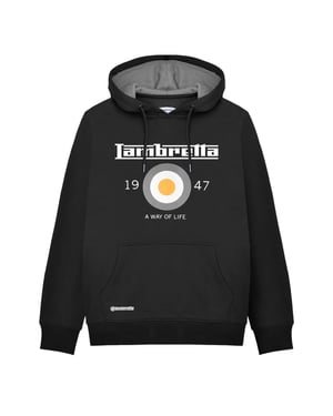 Lambretta Mens AW24 Target Hoodie (Black)