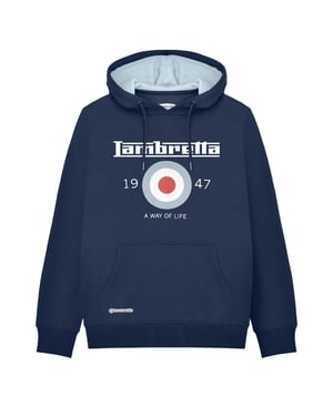 Lambretta Mens AW24 Target Hoodie (Navy)