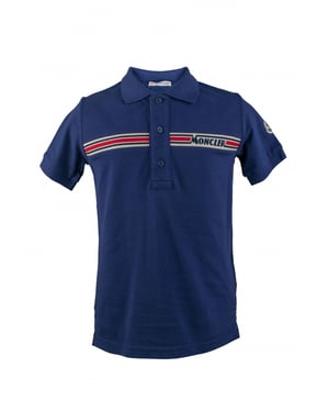 Moncler poloshirt blauw