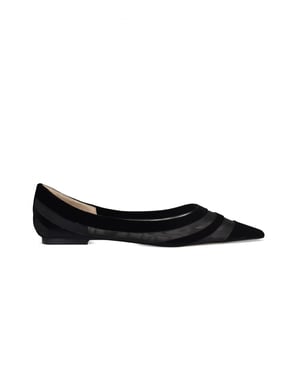 Jimmy Choo Love Ballerina's Zwart