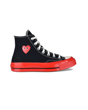 Comme des garçons Chuck Taylor hoge sneakers Zwart