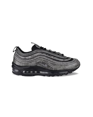 Comme des garçons Air Max 97 Sneakers Zwart