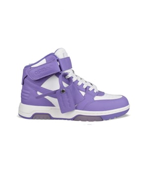 Off-White Out of Office Mid Sneakers Lila