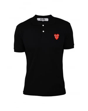 Comme des garçons poloshirt zwart