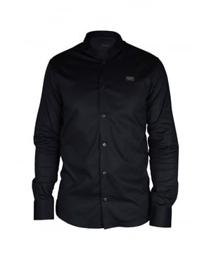 Philipp Plein Diamond Cut LS Iconisch overhemd Zwart