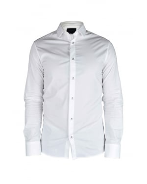 Philipp Plein LS Skull overhemd Wit