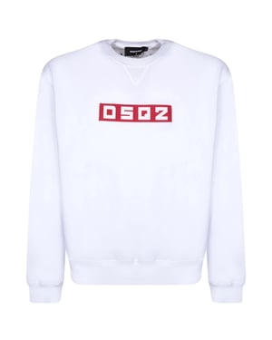 Dsquared2 Small Block Logo White Sweatshirt