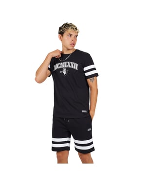 Black T-Shirt & Short Co-Ord Set