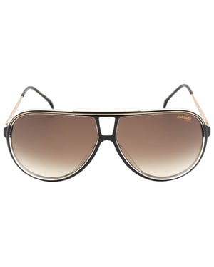 Carrera bruine gradiëntlens, zwarte detail gouden zonnebril