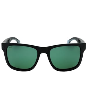 Hugo Boss Green Polarized HC OL Lens Matte Black Sunglasses
