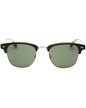 Hugo Boss groene lens zwarte detail gouden zonnebril