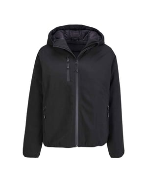 SOLS Dames/Dames Falcon gewatteerd softshell jack (Zwart)