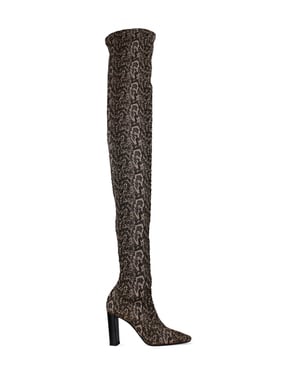 Saint Laurent Moon lårhöga stövlar Naken