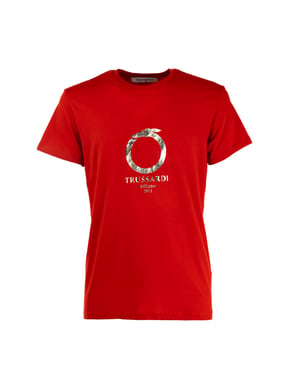 EFFEN HEREN T-SHIRT MET KORTE MOUWEN EN RONDE HALS MET LOGOPRINT