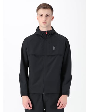 Luke 1977 Men's Brecon Performance Zip Through Jacket in Black