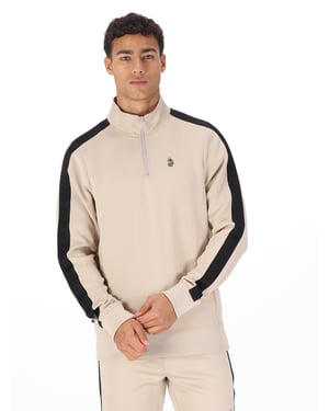 Luke 1977 Men's Tttqr Quarter-Zip Sweatshirt in Brown