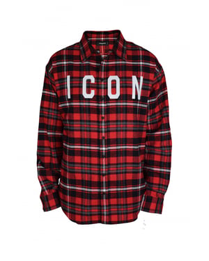 Dsquared2 Flanellskjorta Röd