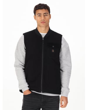 Luke 1977 Men's Vyrnwy Quilted Gilet in Black