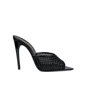 Saint Laurent Blonde Muiltjes Zwart