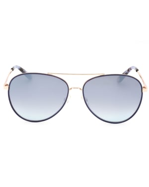 Juicy Couture Silver Lens Blue Detail Guld Solglasögon